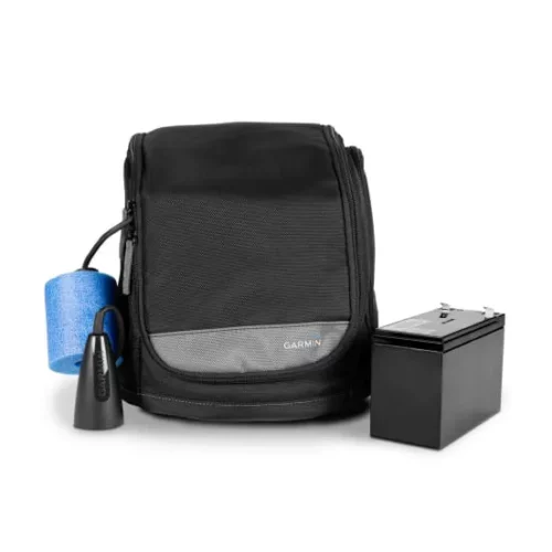 Garmin ECHOMAP UHD2 55cv ice fishing bundle kit closed