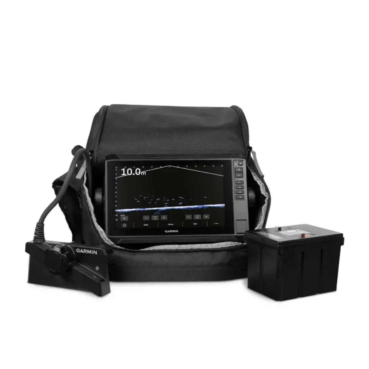 Garmin LiveScope Plus Ice Fishing Bundle LI with ECHOMAP UHD2 95sv