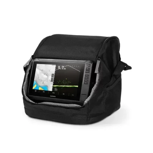 Garmin LiveScope Plus Ice Fishing Bundle LI with ECHOMAP UHD2 95sv left view