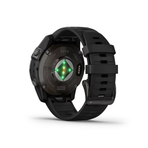 Garmin epix PRO Gen 2 47mm Sapphire in black heart rate monitor