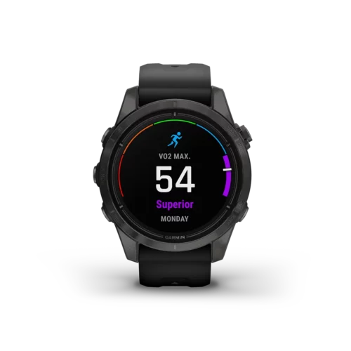 Garmin epix Pro Gen 2 Sapphire in black hill score display using VO2 max