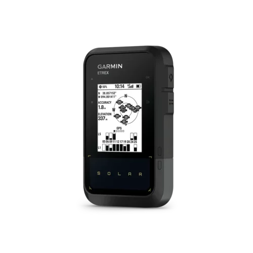 Garmin eTrex Solar hiking GPS satellite, elevation, and location tracking