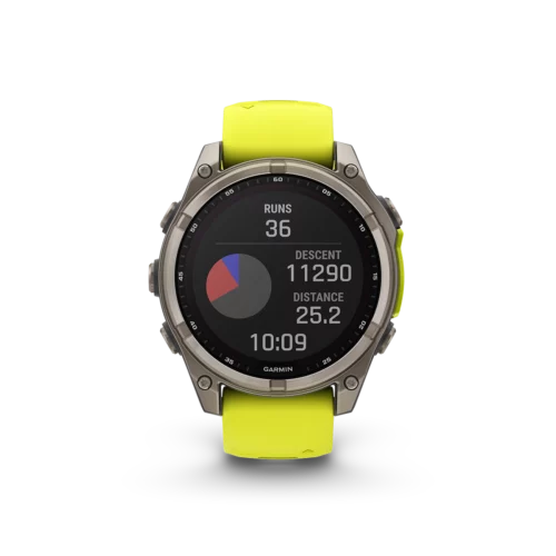 Garmin fenix 8 solar 47mm titanium ski difficulty