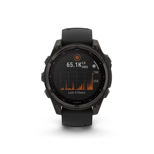 Garmin fenix 8 solar 47mm carbon grey solar intensity