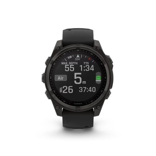 Garmin fenix 8 solar 47mm carbon grey dive