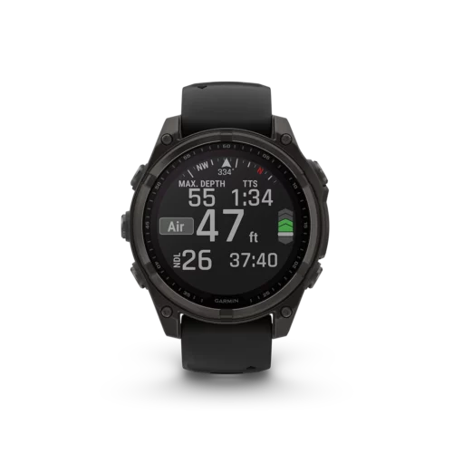 Garmin fenix 8 solar 47mm carbon grey dive activity