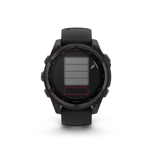 Garmin fenix 8 solar 47mm carbon grey flashlight