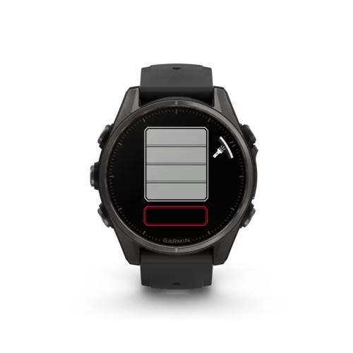 Garmin fenix 8 43mm carbon black flashlight