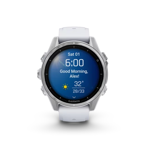 Garmin fenix 8 43mm silver morning report