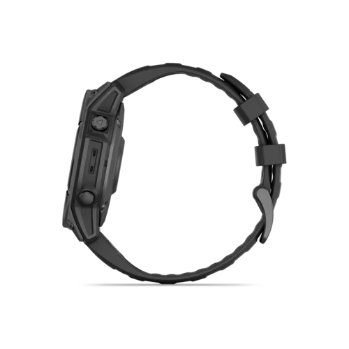 Garmin fenix E carbon left side