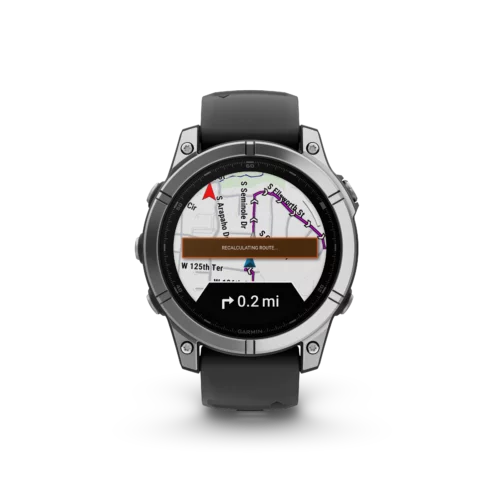 Garmin fenix E steel roundrtrip recalculation