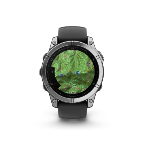 Garmin fenix E steel topo map