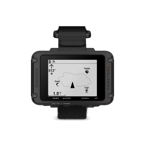 Garmin Foretrex 801 with waypoints and tracks