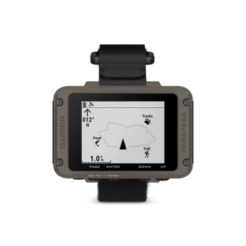 Garmin Foretrex 901 Ballistic Edition waypoints and route page