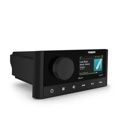 Fusion MS-RA210 Stereo right angled view with display and buttons