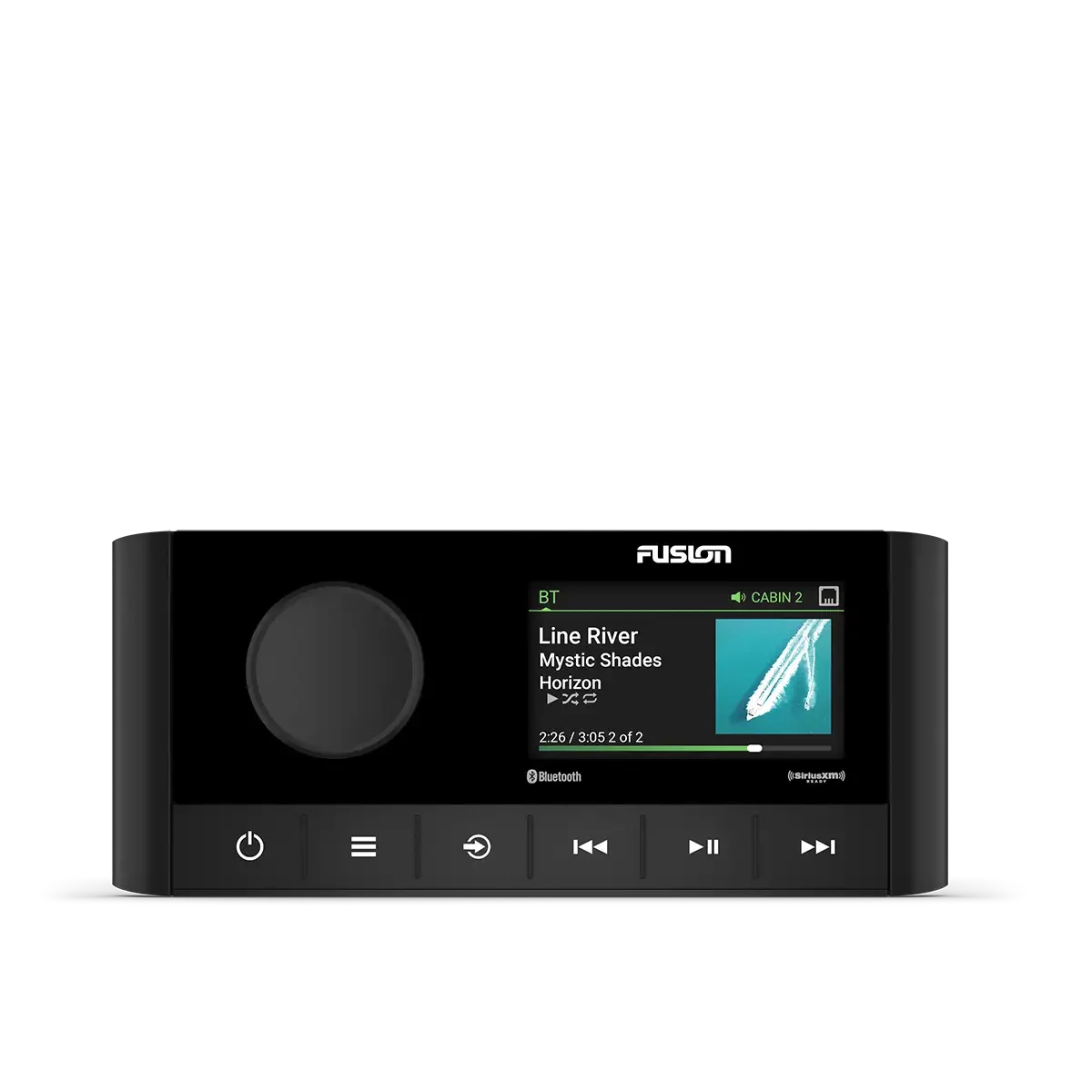 Fusion MS-RA210 Marine Stereo front view