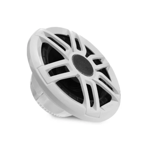 Fusion XS-F65SPGW Marine Speakers in white angled right