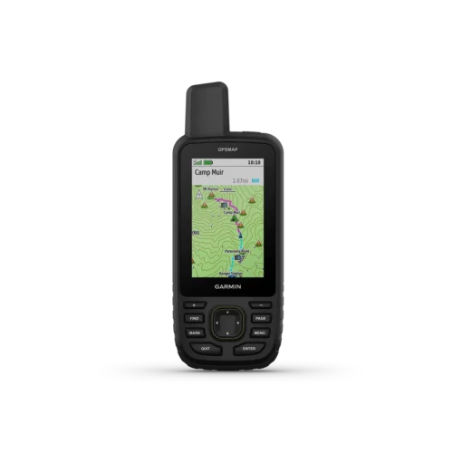 Garmin GPSMAP 67 with map and navigation screen