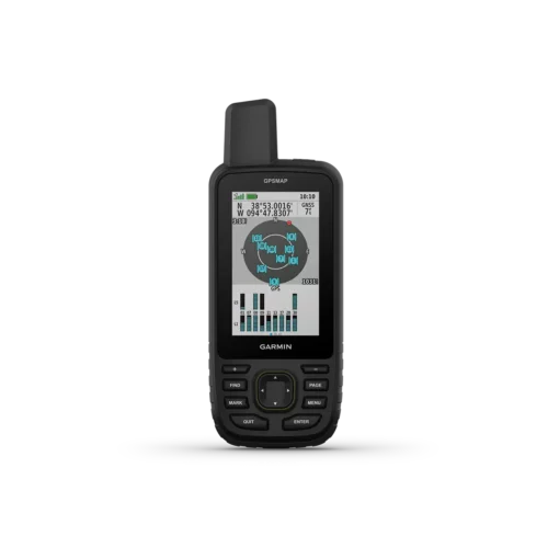 Garmin GPSMAP 67 with GPS constellations screen
