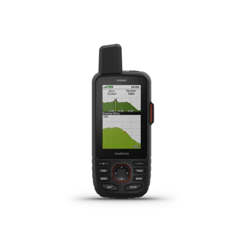 Garmin GPSMAP 67i elevation gain screen