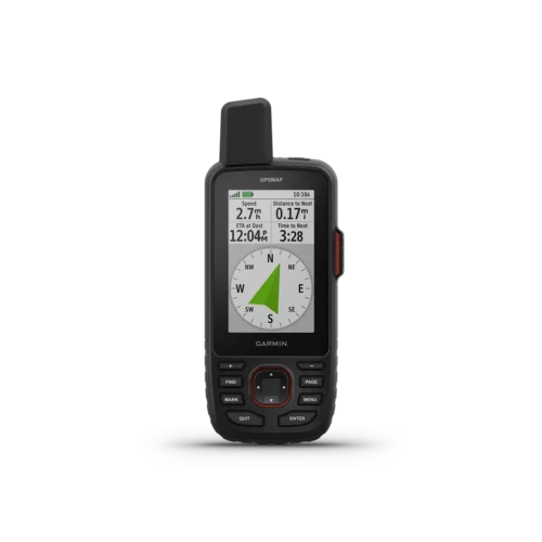 Garmin GPSMAP 67i compass and data fields screen