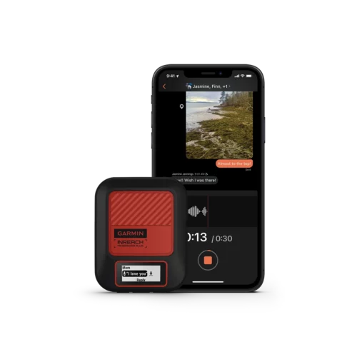 Garmin inReach Messenger Plus with phone recording voice message