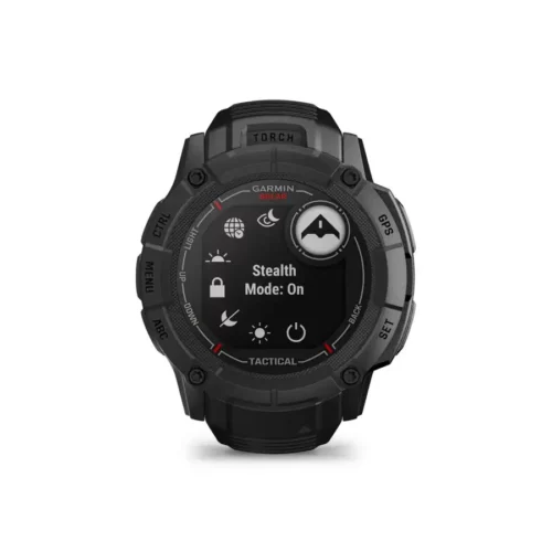 Garmin Instinct 2X Solar - Tactical Edition in black with stealth mode screen