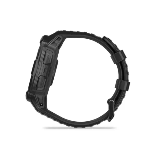 Garmin Instinct 2X Solar - Tactical Edition in black left side view with buttons