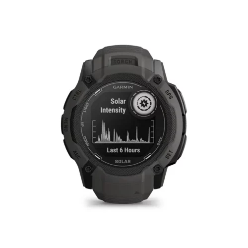 Garmin Instinct 2X Solar in black with solar intensity screen