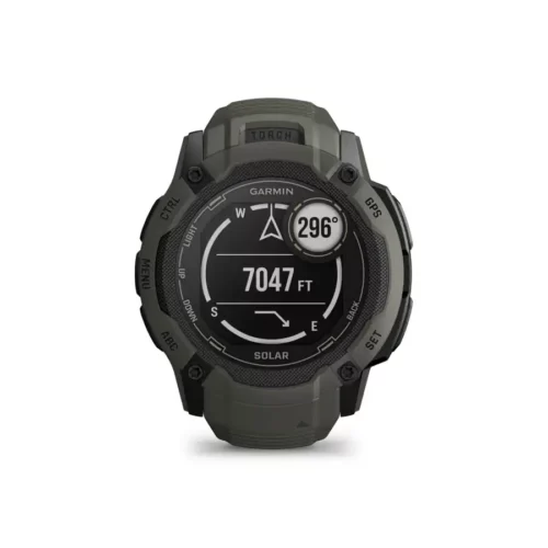 Garmin Instinct 2X Solar in moss green with altitude screen