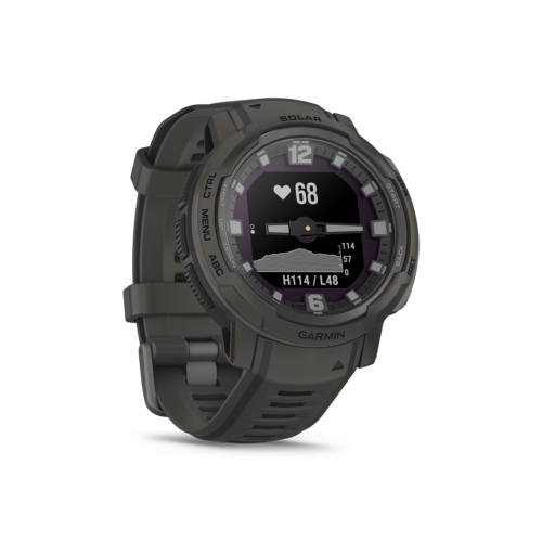 Garmin Instinct Crossover Solar in graphite right angled