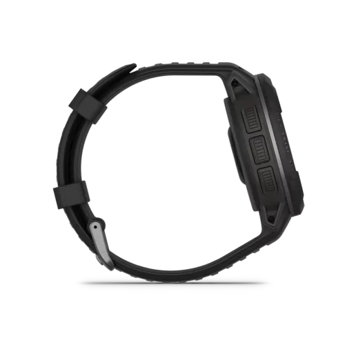 Garmin Instinct Crossover in black right side with buttons