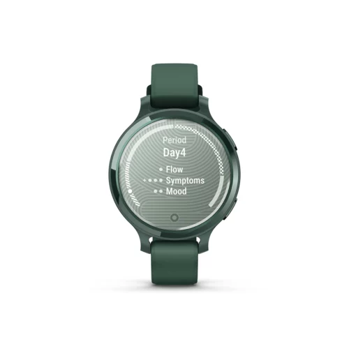 Garmin Lily 2 Active in Lunar Gold with Silver with Jasper Green with Jasper Green Silicone Band women's health