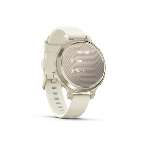 Garmin Lily 2 Active in Lunar Gold with Bone Silicone Band activity list