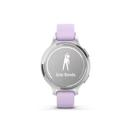 Garmin Lily 2 Active in Lunar Gold with Silver with Purple Jasmine Silicone Band move alert