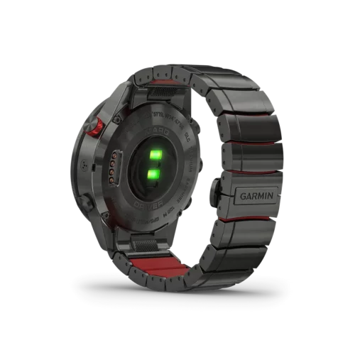 Garmin MARQ Driver back view with heart rate monitor