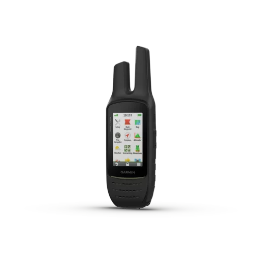 Garmin Rino 750t menu screen and tilted left