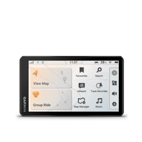 Garmin Tread 2 with menu in metric