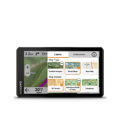 Garmin Tread 2 with map layers