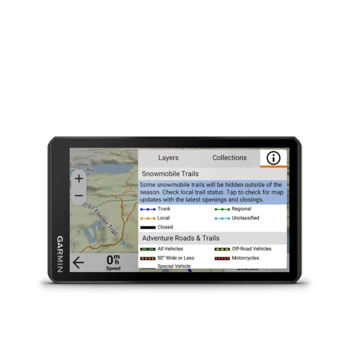 Garmin Tread 2 with snombile trail detail