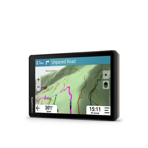 Garmin Tread 2 with active route
