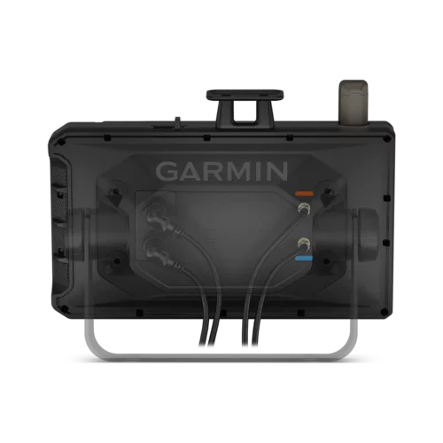 Garmin Tread XL Baja Race back view in mount with connections