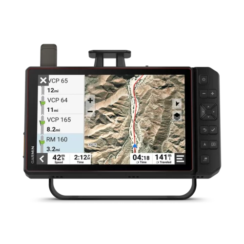 Garmin Tread XL Baja Race with route and waypoints