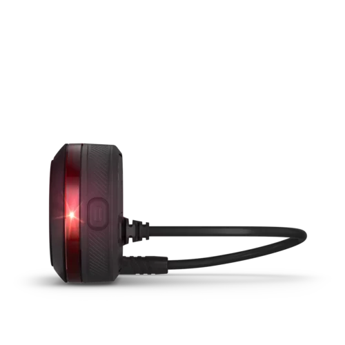 Garmin Varia eRTL615 side view with power button