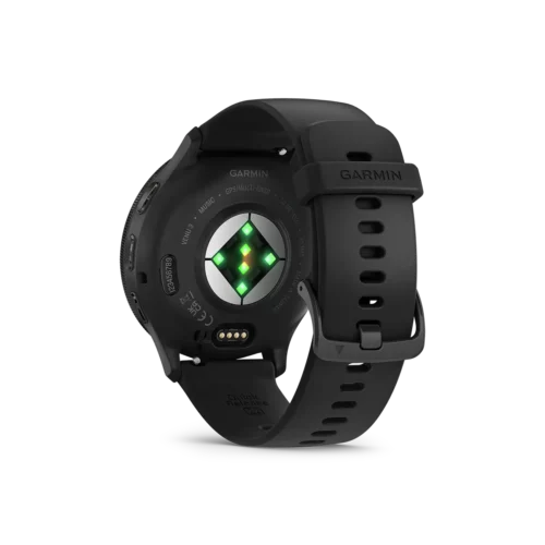 Garmin Venu 3 in black wrist heart rate monitor