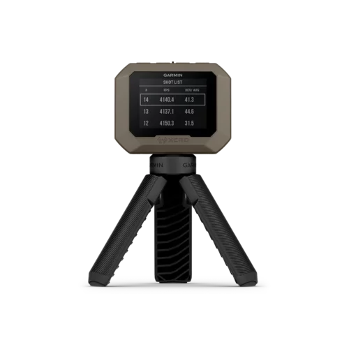 Shot list on Garmin Xero C1 Pro chronograph for shooters