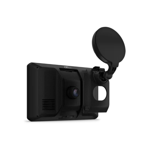 Garmin dezlCam OTR725 angled view with mount