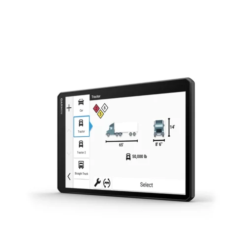 Garmin dezl OTR1020 truck profile