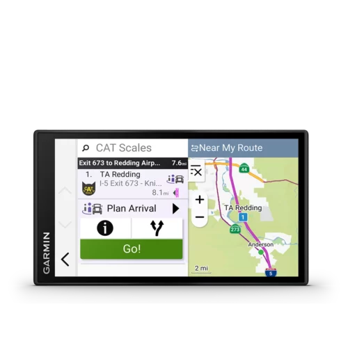 Garmin dezl OTR620 cat scales search
