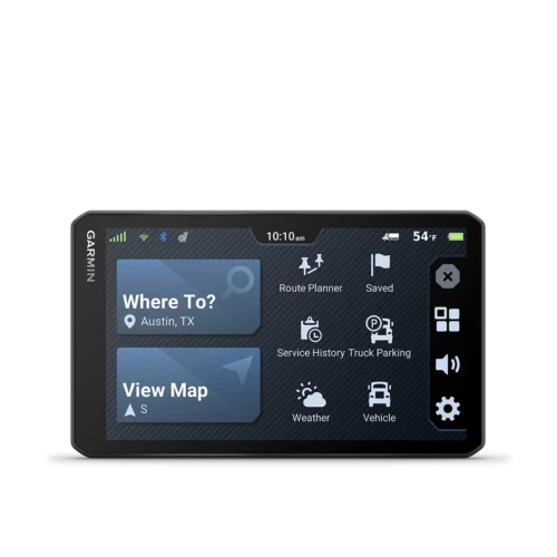 Garmin dezl OTR720 main menu